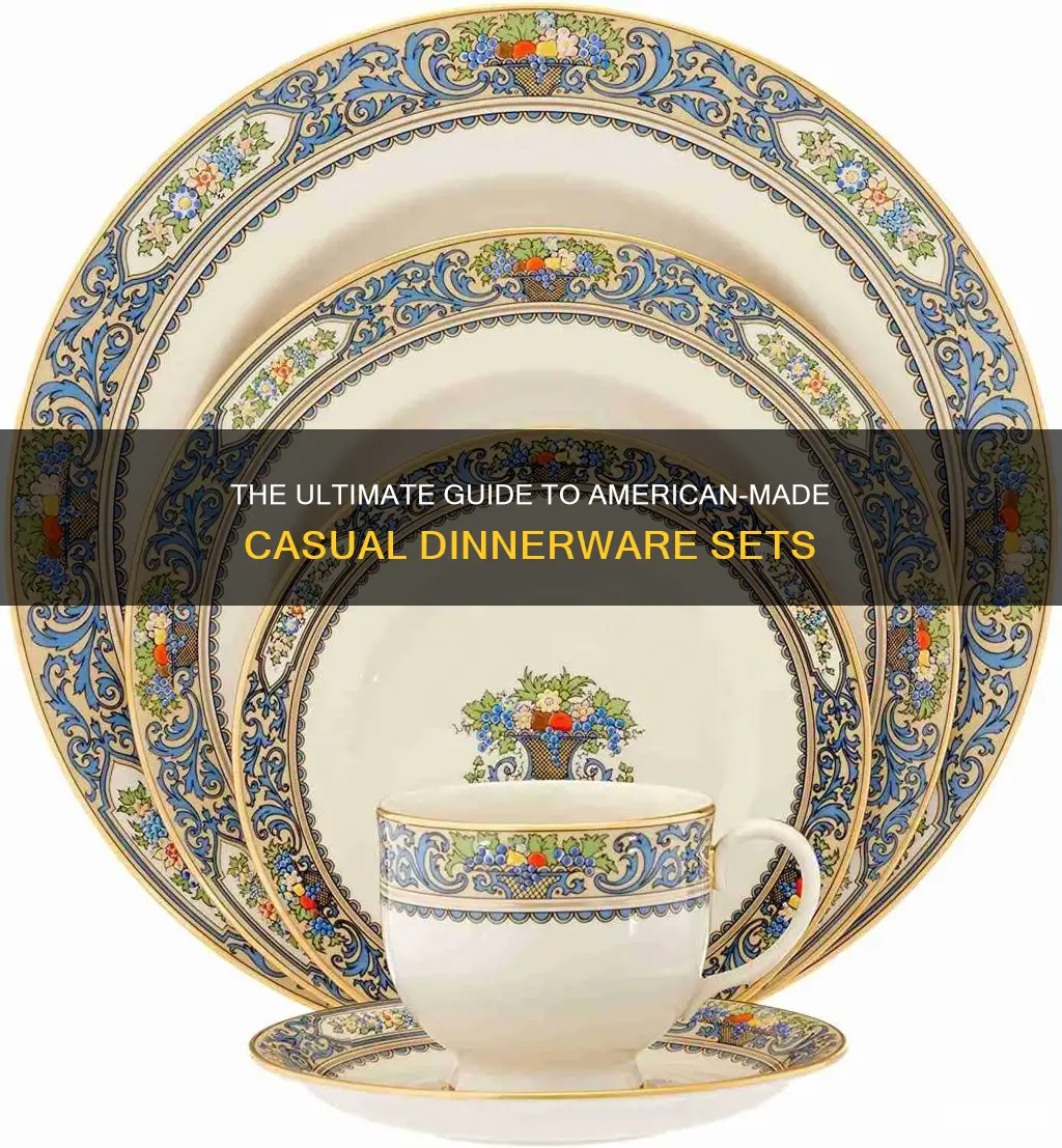 casual dinnerware sets made in usa