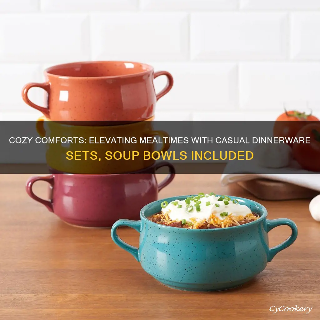 casual dinnerware sets with soup bowls