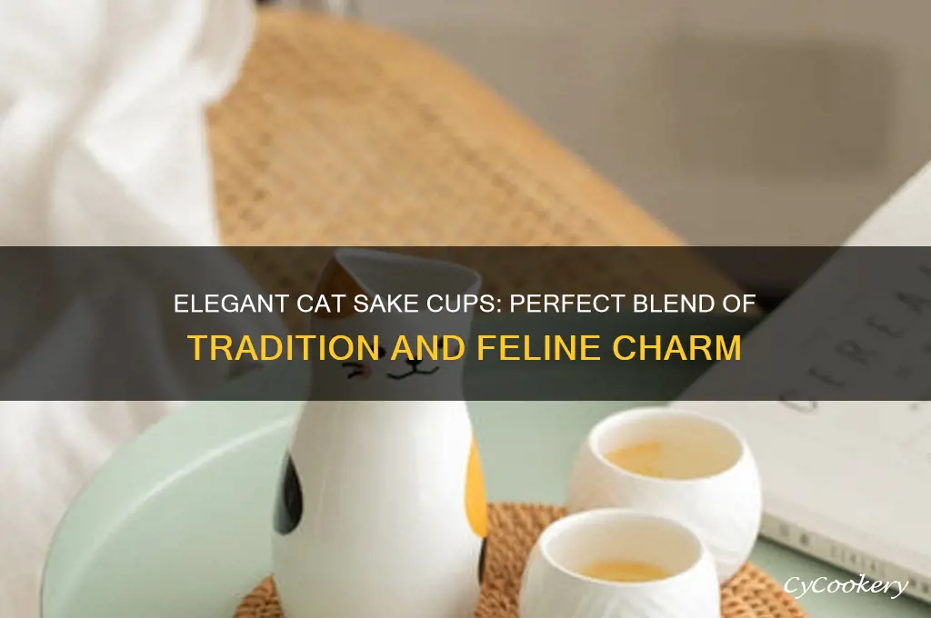 cat sake cup