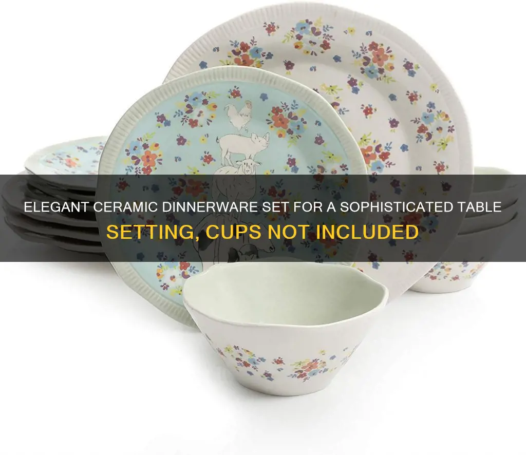 ceramic dinnerware set without cups