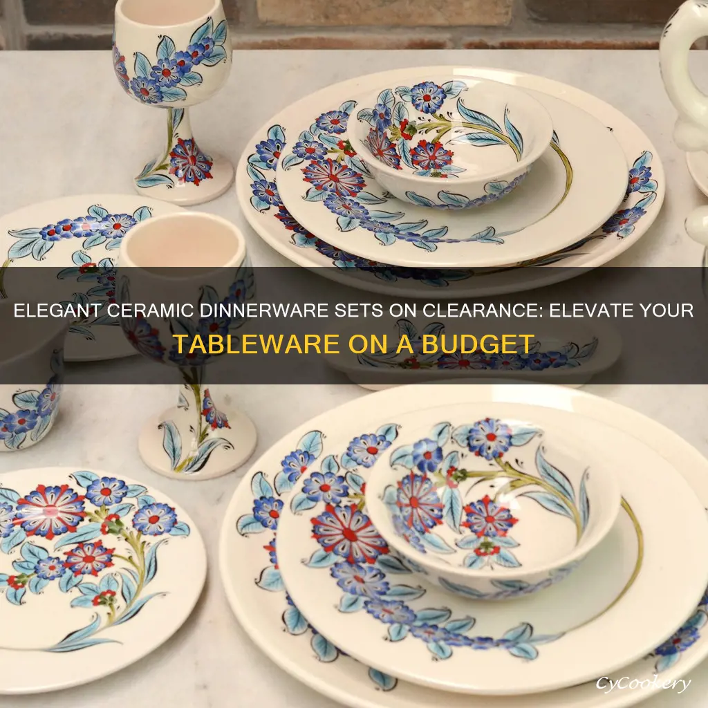 ceramic dinnerware sets clearance