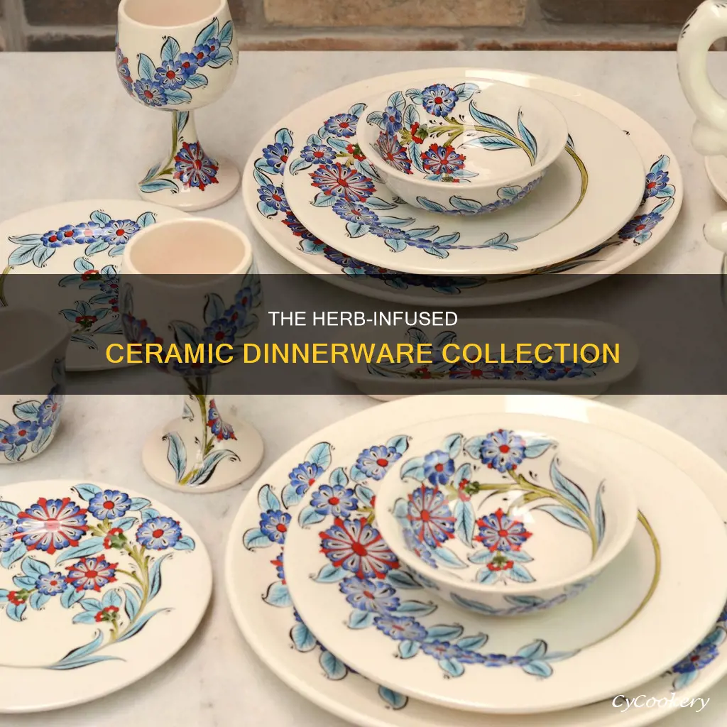 ceramic dinnerware sets herb