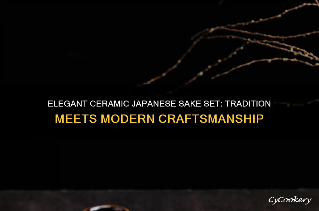 ceramic japanese sake set