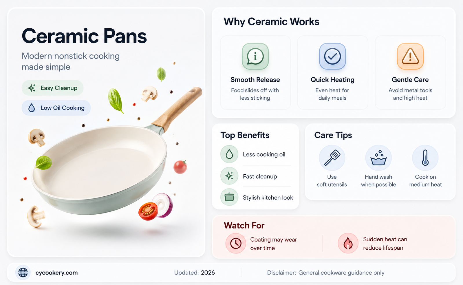 are ceramic pans nonstick