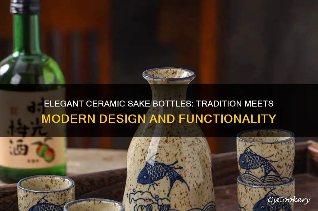 ceramic sake bottle