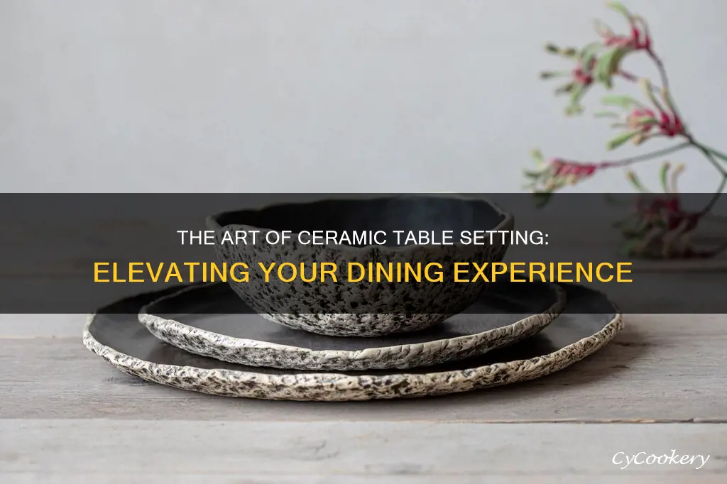 ceramic table setting