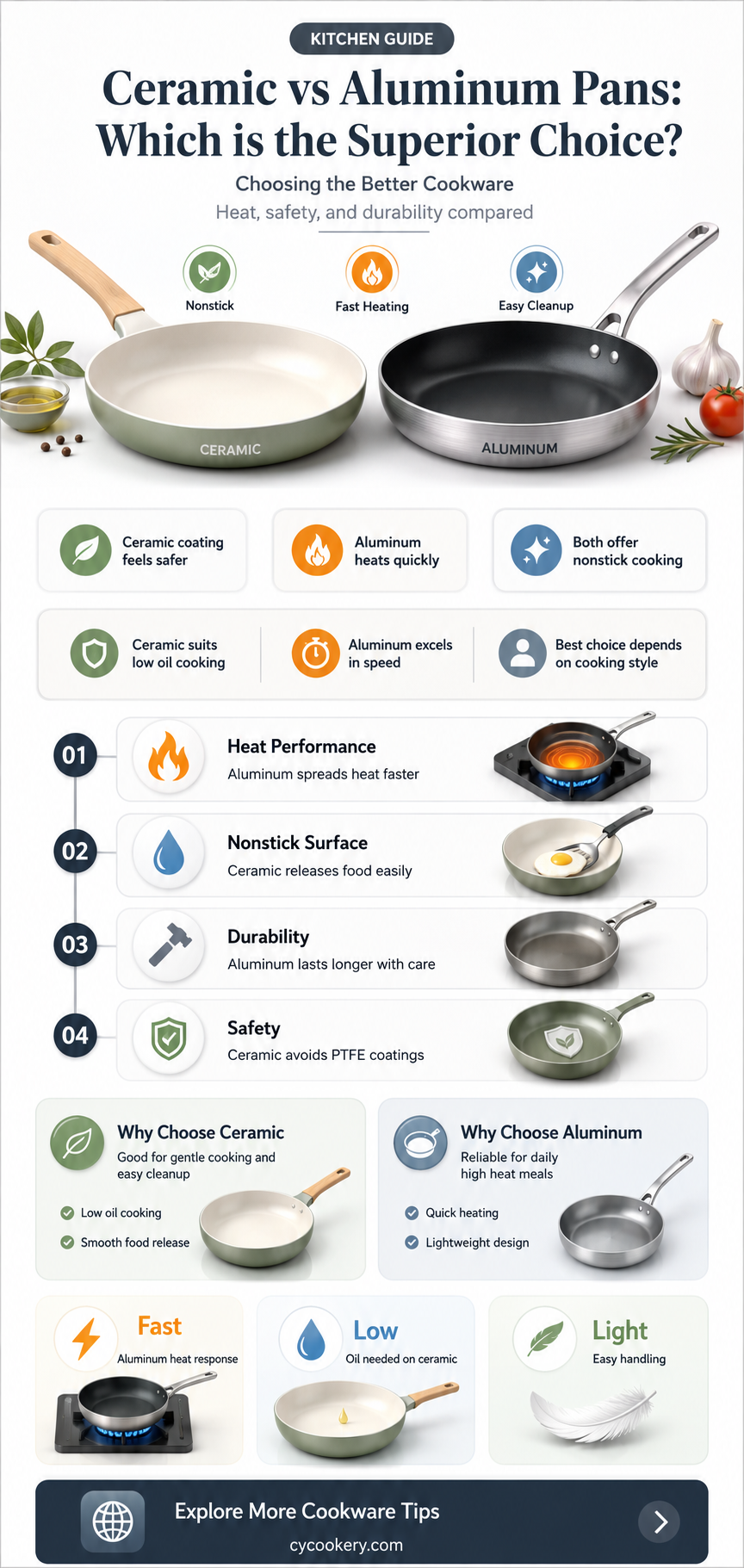 are ceramic pans better than aluminum