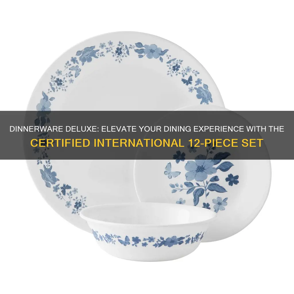 certified international 12 pc dinnerware set