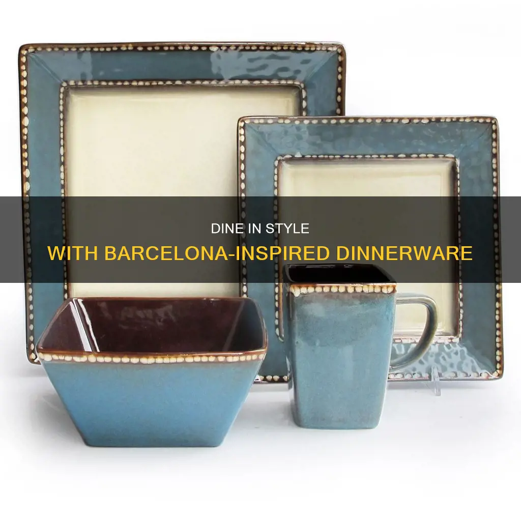 certified international barcelona 18 piece melamine dinnerware set