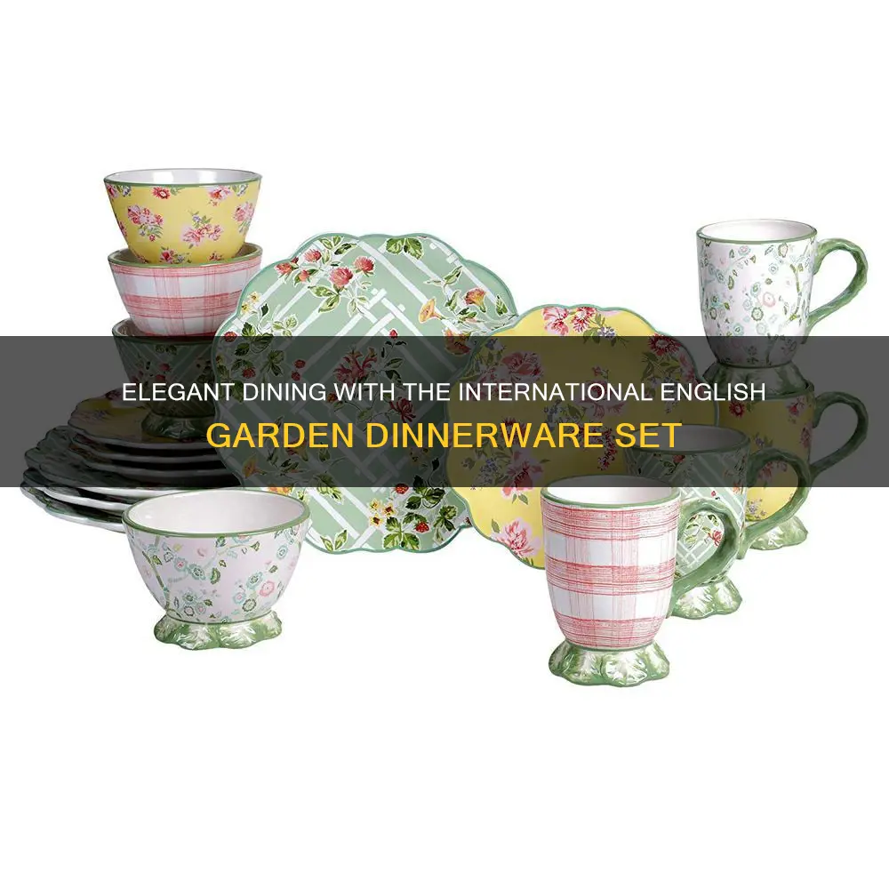 certified international english garden 16-piece dinnerware set