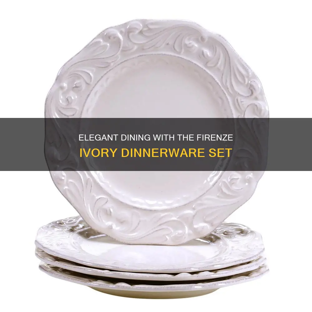 certified international firenze ivory 16 piece dinnerware set