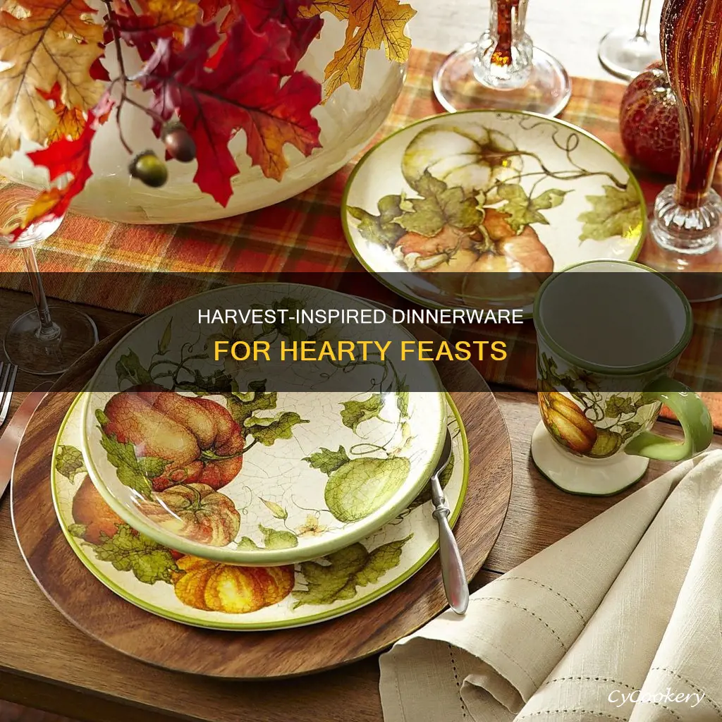 certified international harvest gatherings 16-piece dinnerware set