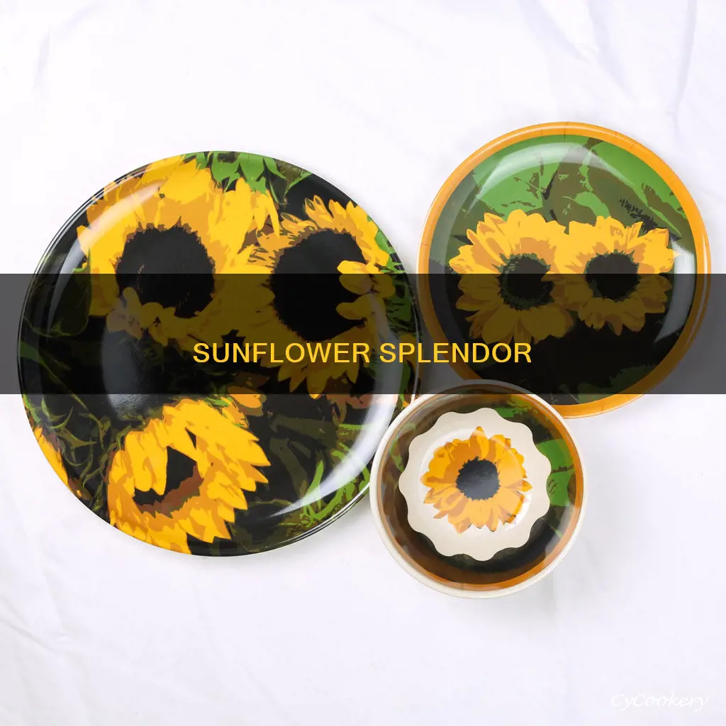 certified international paris sunflower 16 piece dinnerware set