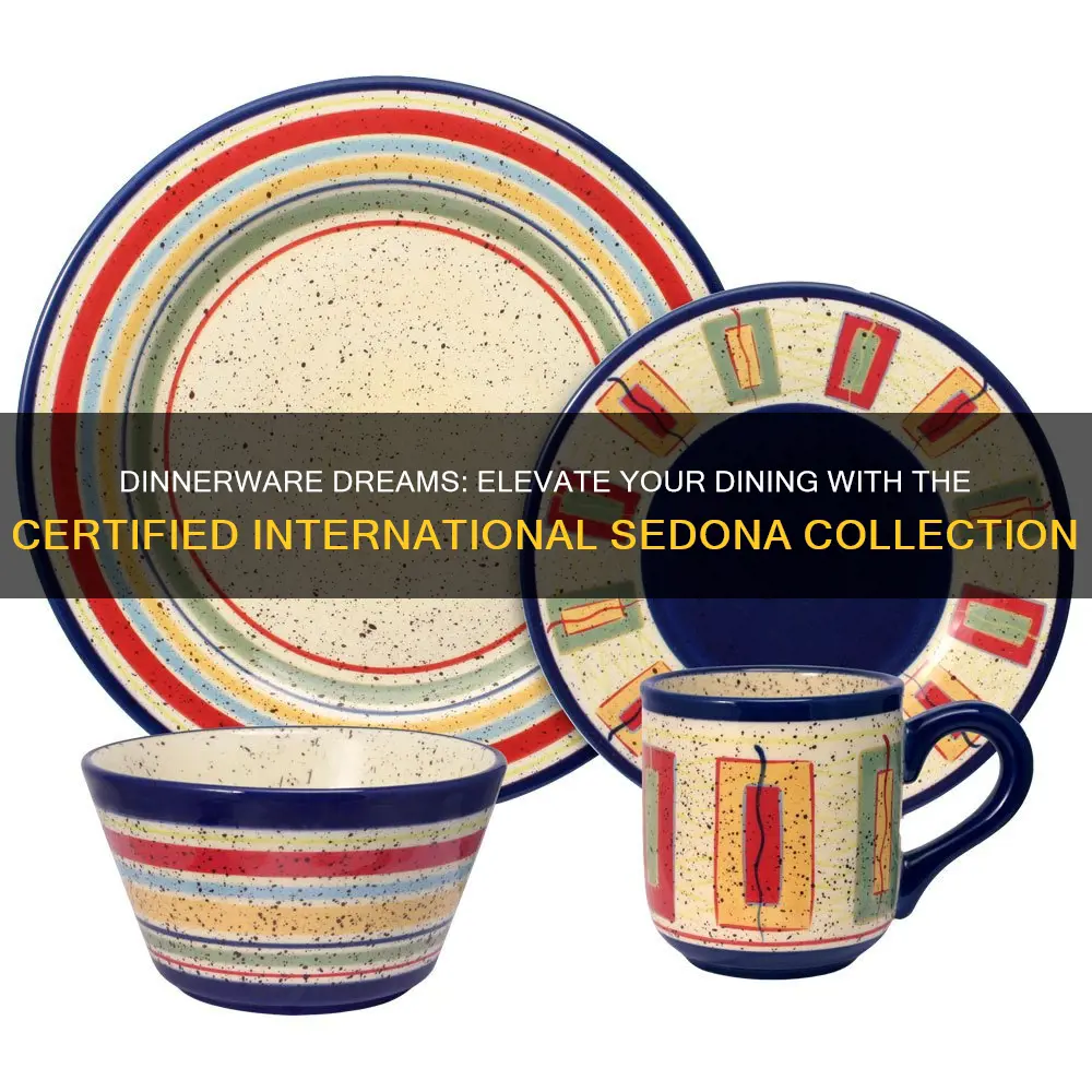 certified international sedona 12 piece dinnerware set