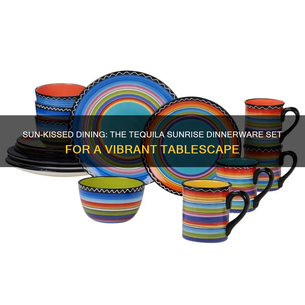 certified international tequila sunrise dinnerware set