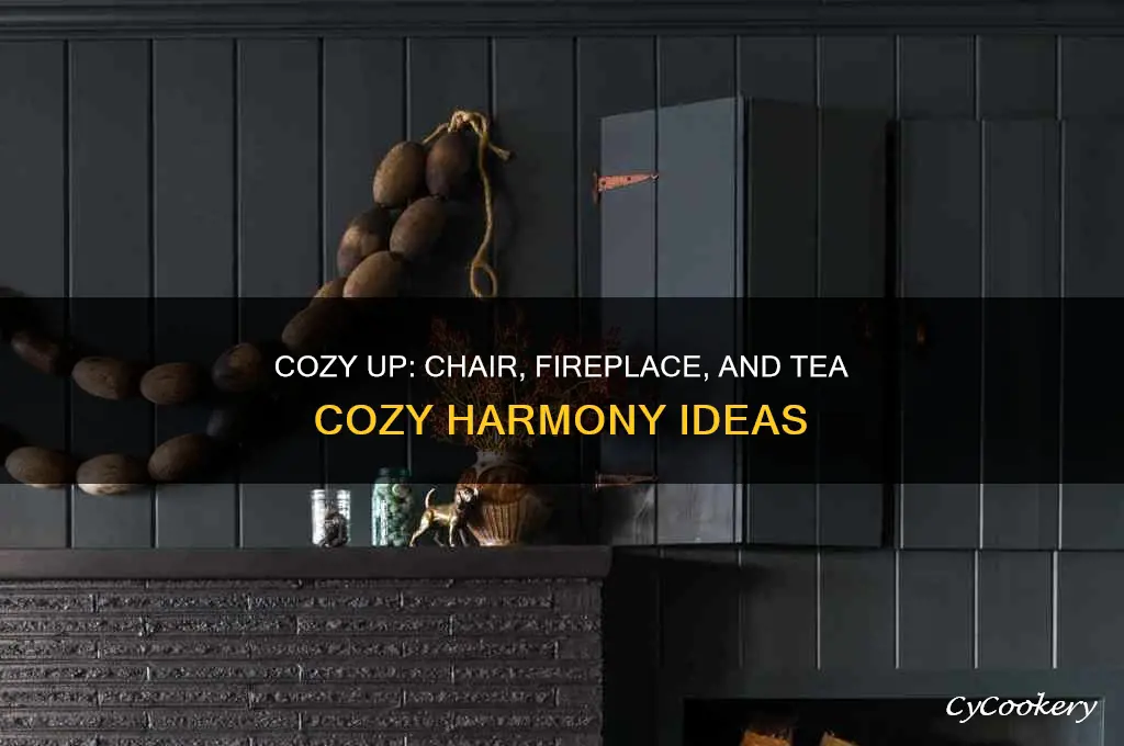 chair fireplace tea cozy