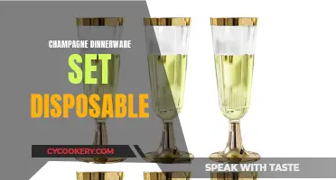 Bubbly Bliss: Elevating Dinnerware with Disposable Champagne-Themed Sets