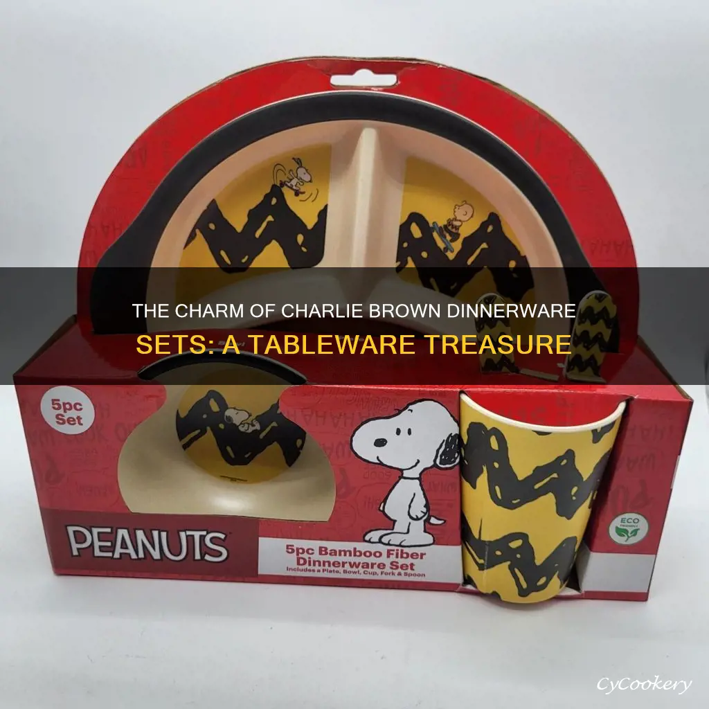 charlie brown dinnerware set