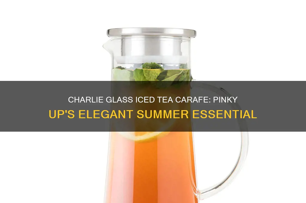 charlie glass iced tea carafe by pinky up