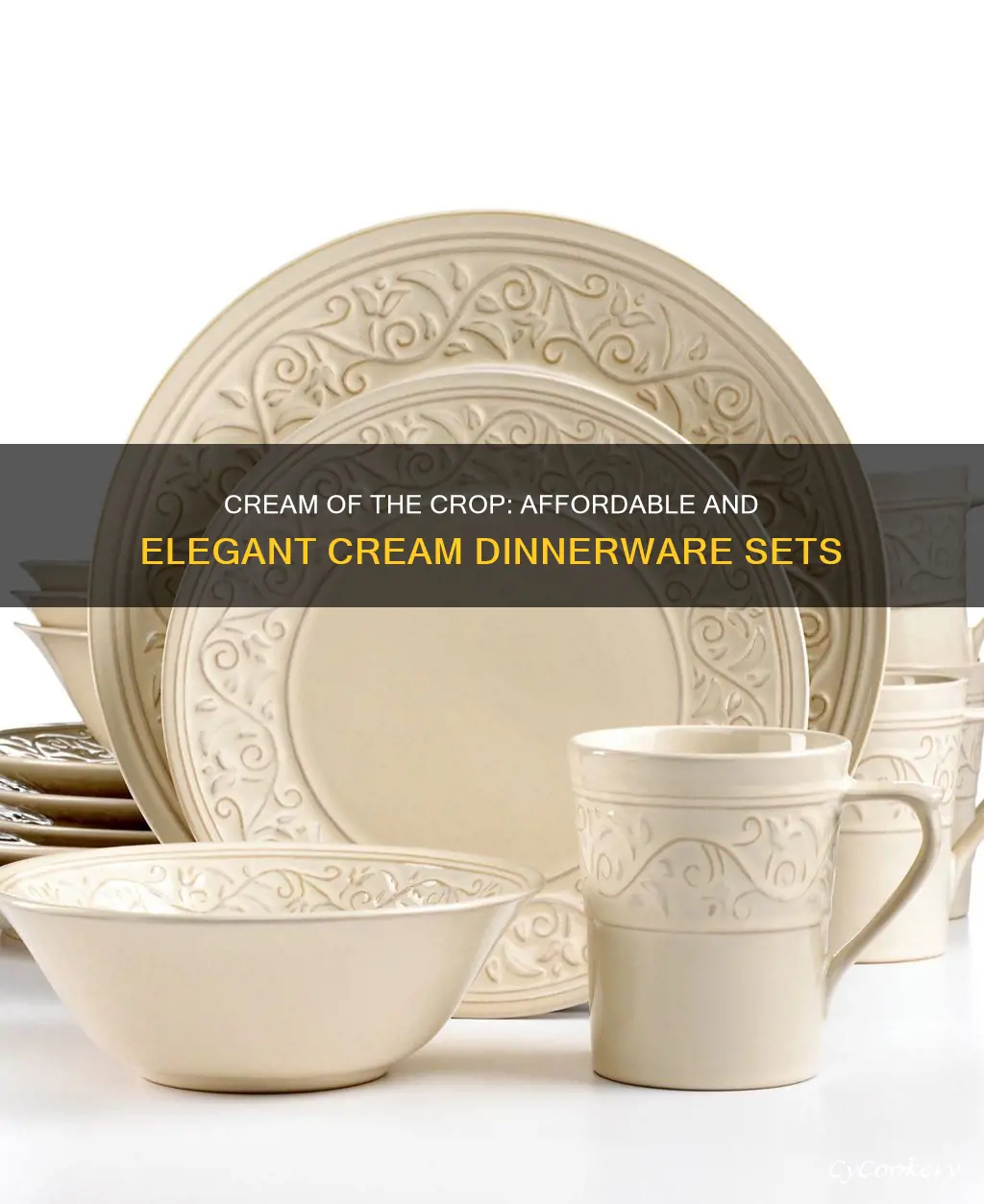 cheap cream dinnerware sets