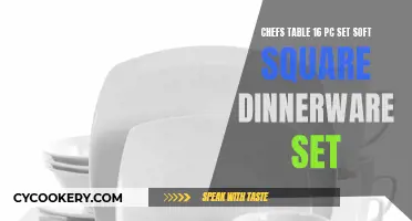 Soft Square Sophistication: Elevating Dinnerware Design with the 16-Piece Chef's Table Set