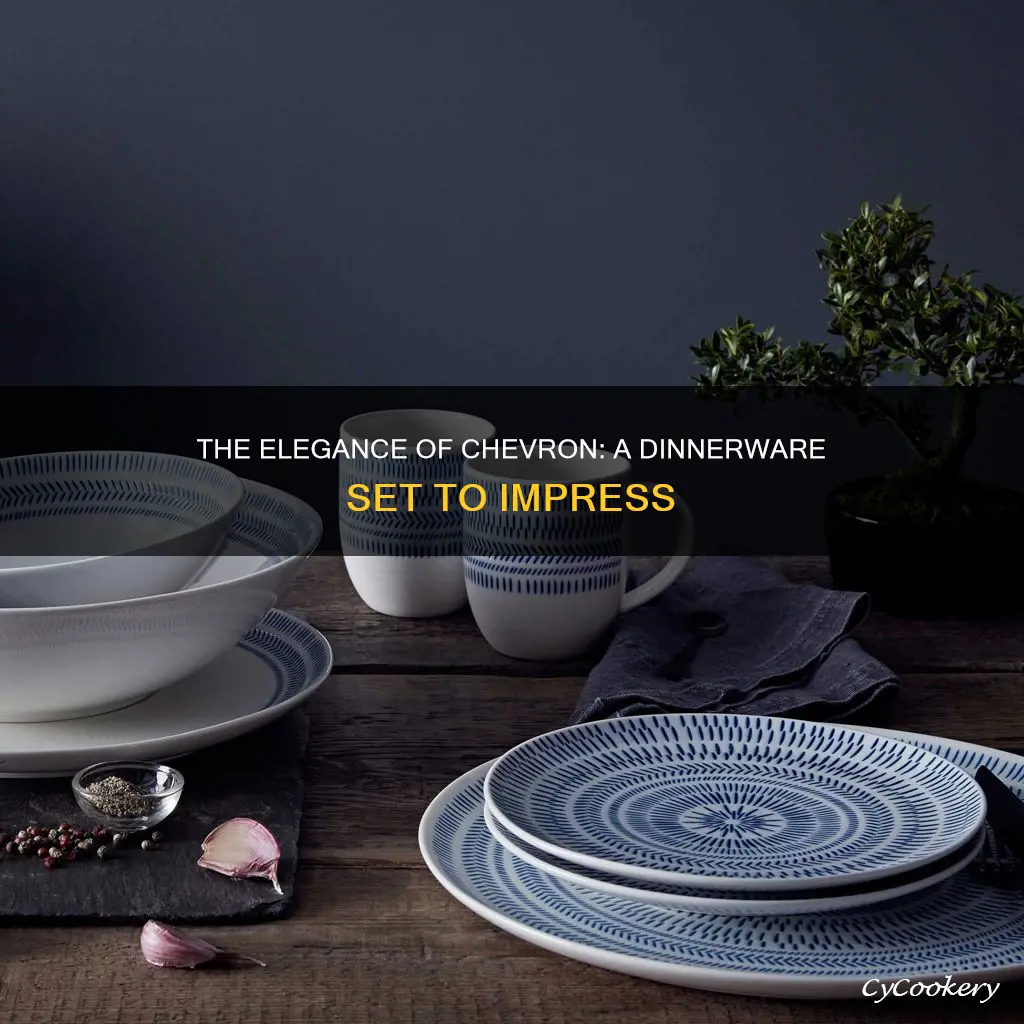 chevron dinnerware set