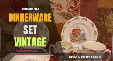 Vintage Charm: Exploring Children's Play Dinnerware Sets from Yesteryear