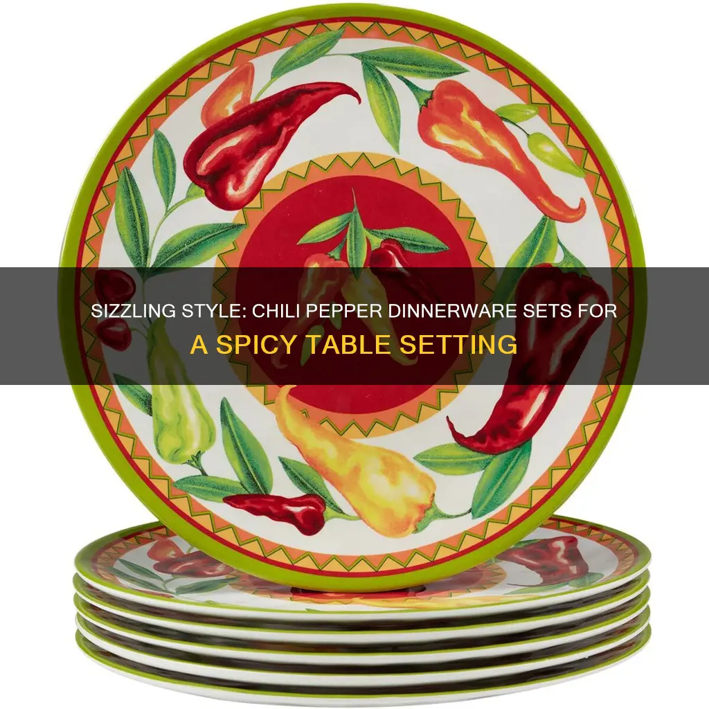 chili pepper dinnerware sets