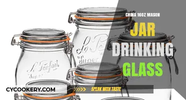 Elegant China 16oz Mason Jar Glass: Perfect for Beverages