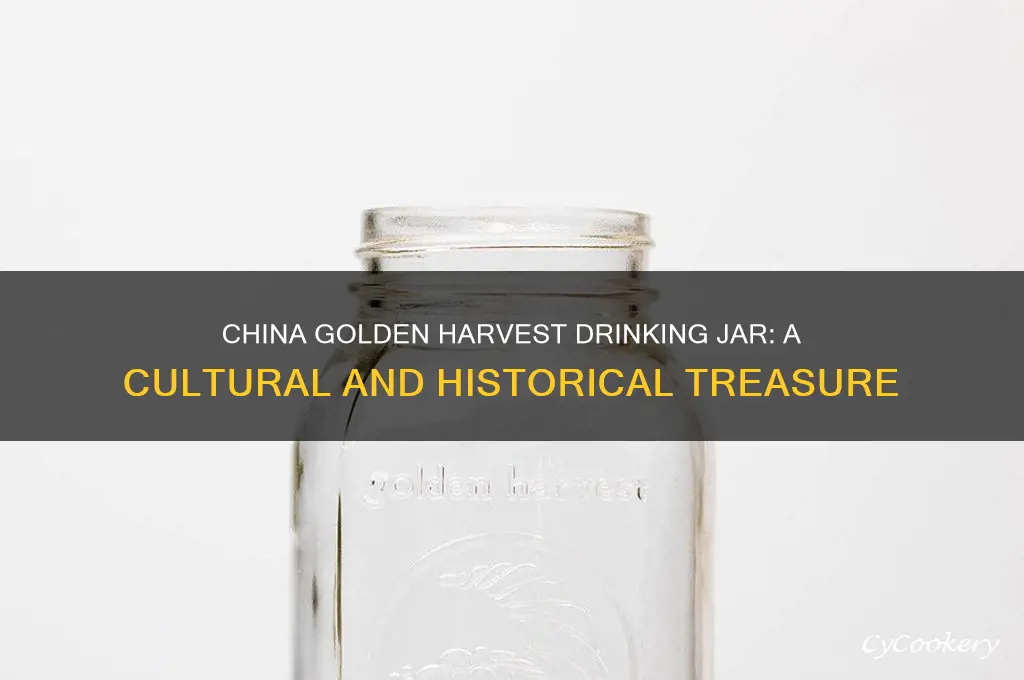 china golden harvest drinking jar