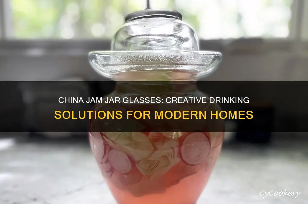 china jam jar drinking glasses