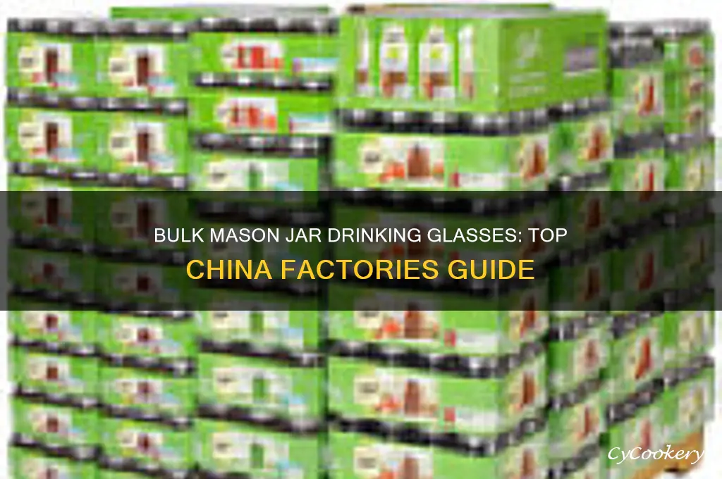 china mason jar drinking glasses bulk factories