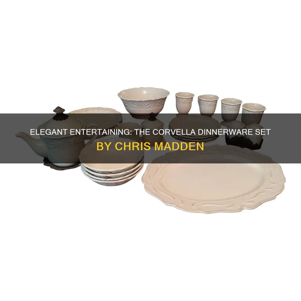 chris madden corvella 16 pc dinnerware set