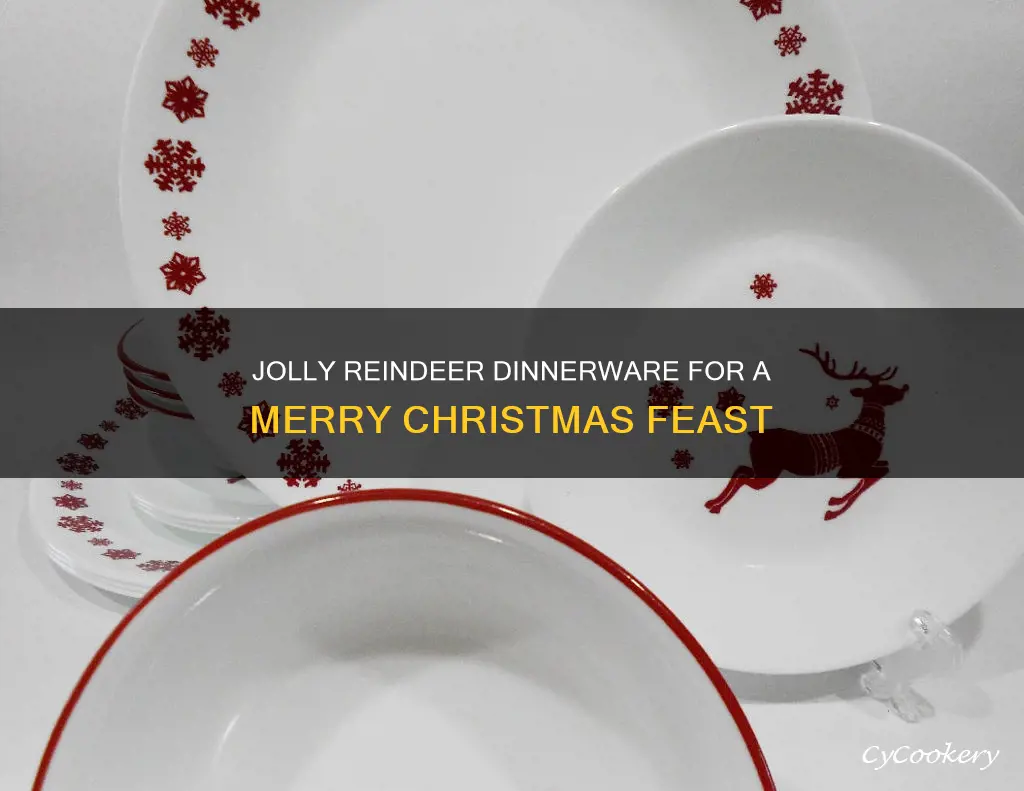 christmas dinnerware sets reindeer