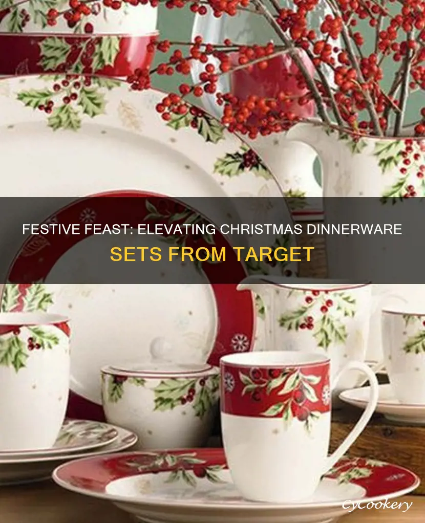 christmas dinnerware sets target