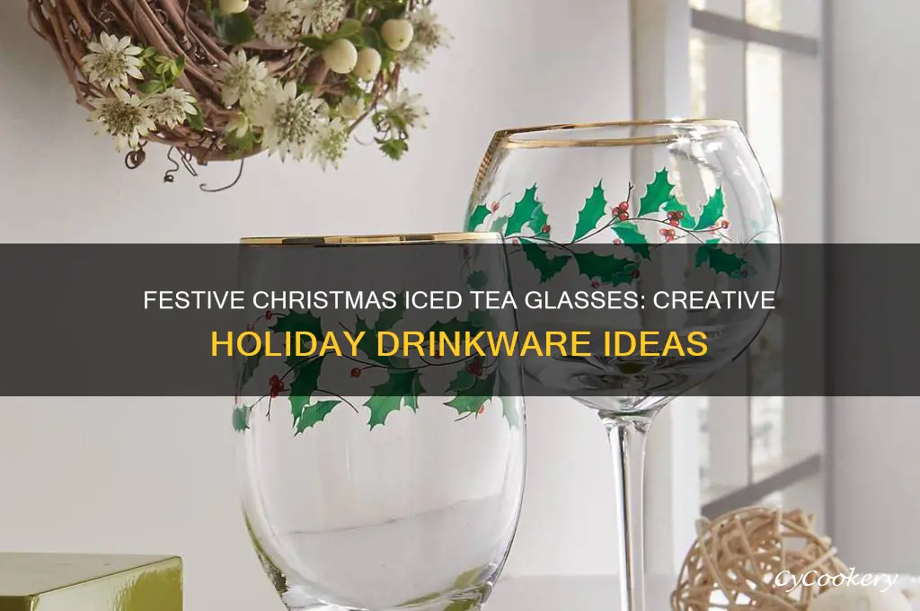 christmas iced tea glasses