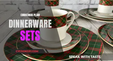 Festive Plaid: Christmas Dinnerware Sets for a Cozy Holiday Table