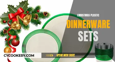 Festive Cheer: Christmas Plastic Dinnerware Sets for a Merry Holiday Season