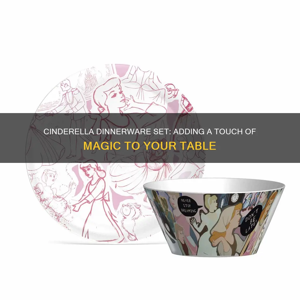 cinderella dinnerware set