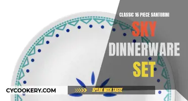 Santorini Dreams: Elevating Mealtimes with the 16-Piece Dinnerware Set