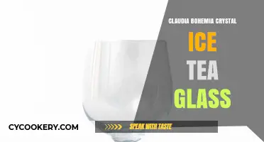 Elegant Claudia Bohemia Crystal Ice Tea Glass: A Luxurious Sip Experience
