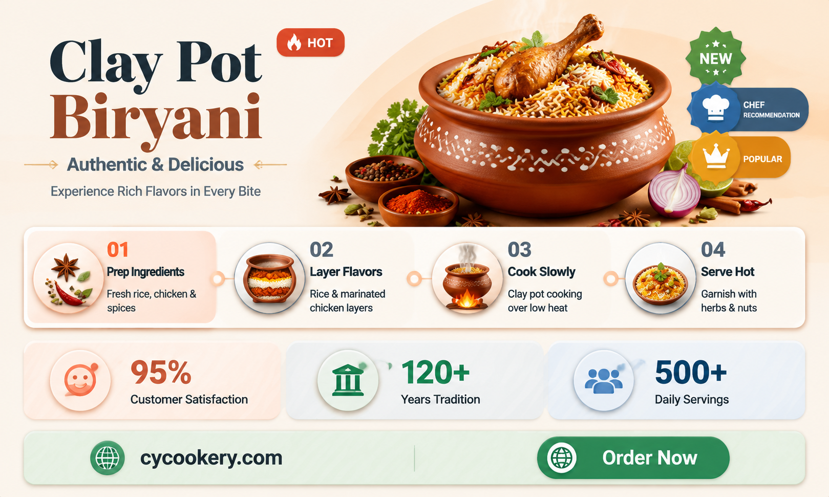are biryanis cooked in clay pots
