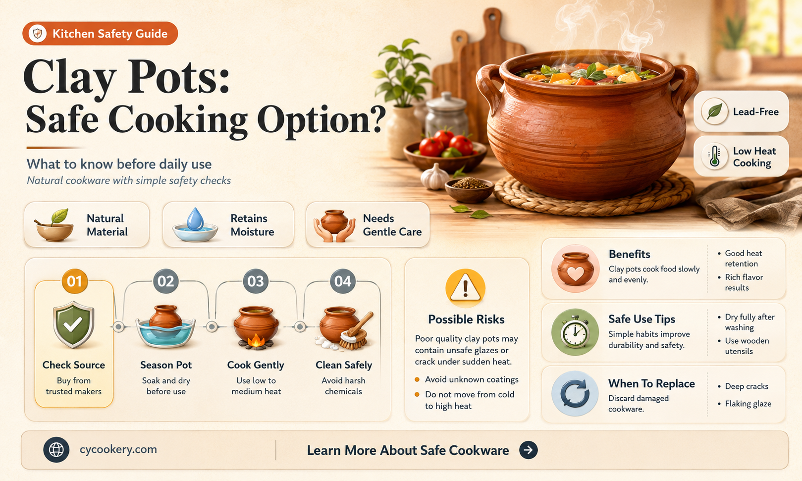 are clay cooking pots safe