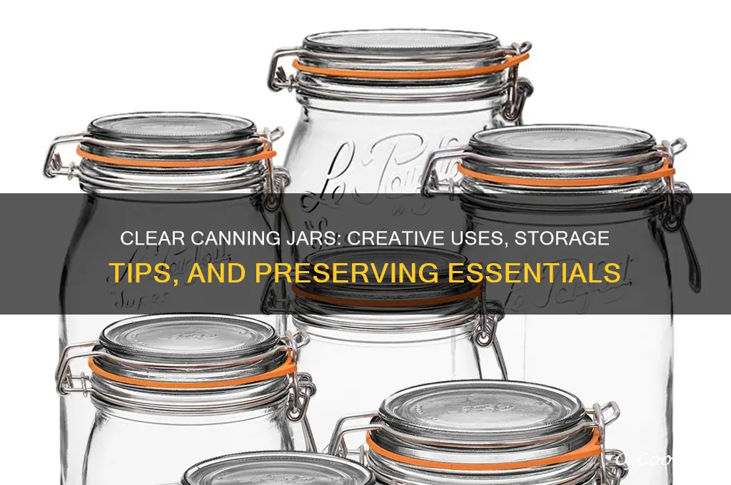 clear canning jars