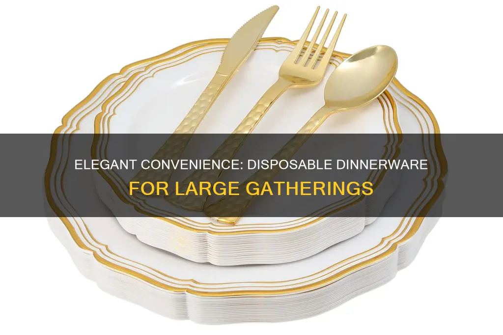 clear disposable dinnerware sets for 150 people