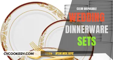 Elegant Simplicity: Clear Disposable Wedding Dinnerware Sets for a Seamless Celebration