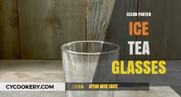 Elegant Clear Footed Ice Tea Glasses for Refreshing Summer Sips