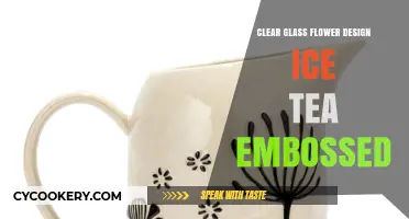 Elegant Clear Glass Floral Embossed Ice Tea Pitcher Design