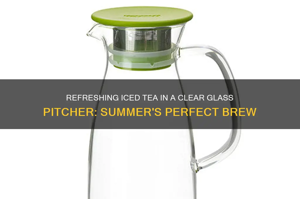 clear glass pitcher iced tea