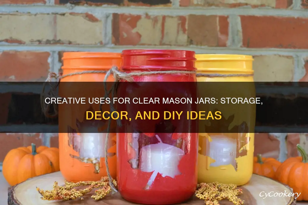 clear mason jars